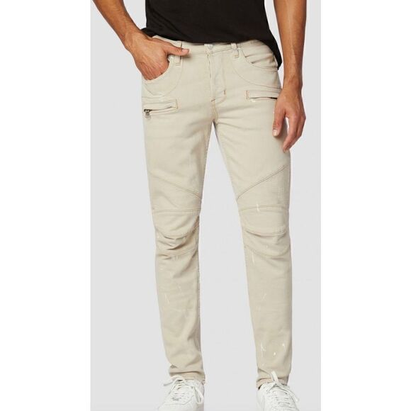 Hudson Blinder V2 Biker Jean in Lightscrapedpaint NWT Size 31 - Picture 3 of 13